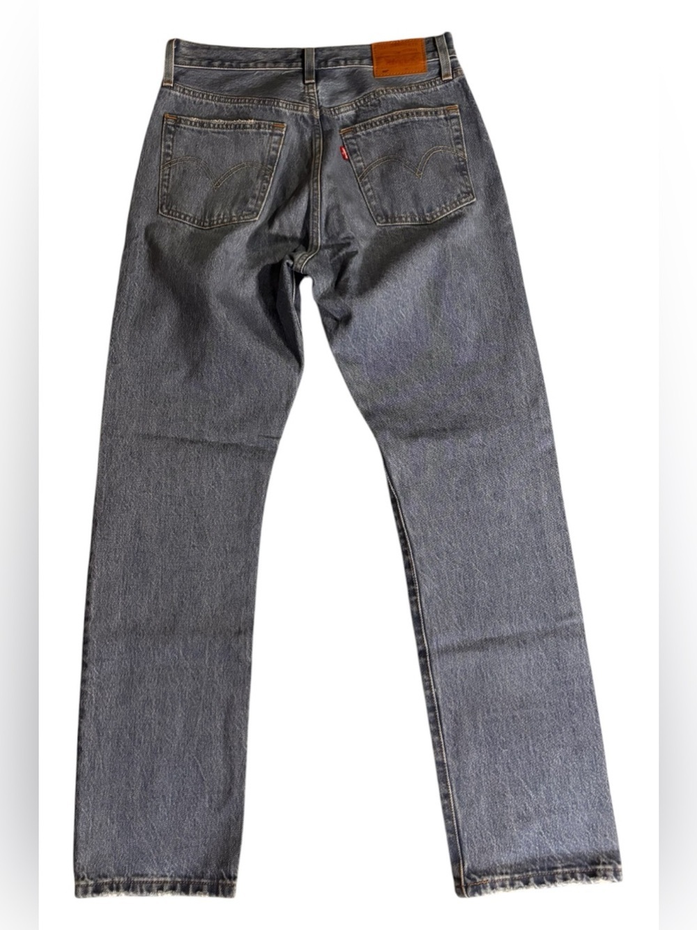 Levi's Distressed Dark Blue Straight Jeans - Picture 2 of 4